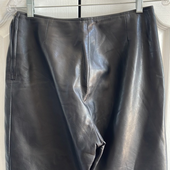 DANIER Black Leather Trousers 8 - Picture 6 of 11